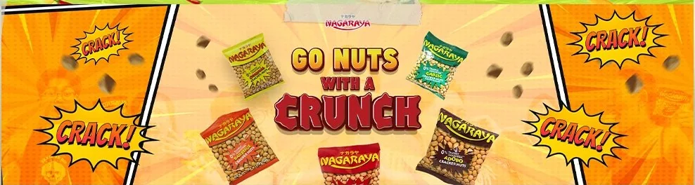 Go Nuts with a Crunch, Nagaraya · web banner